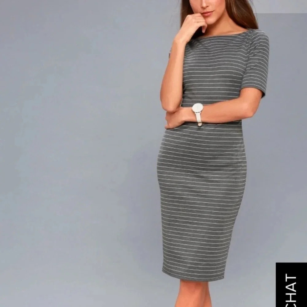 Lulus striped Dress - Picture 3 of 4